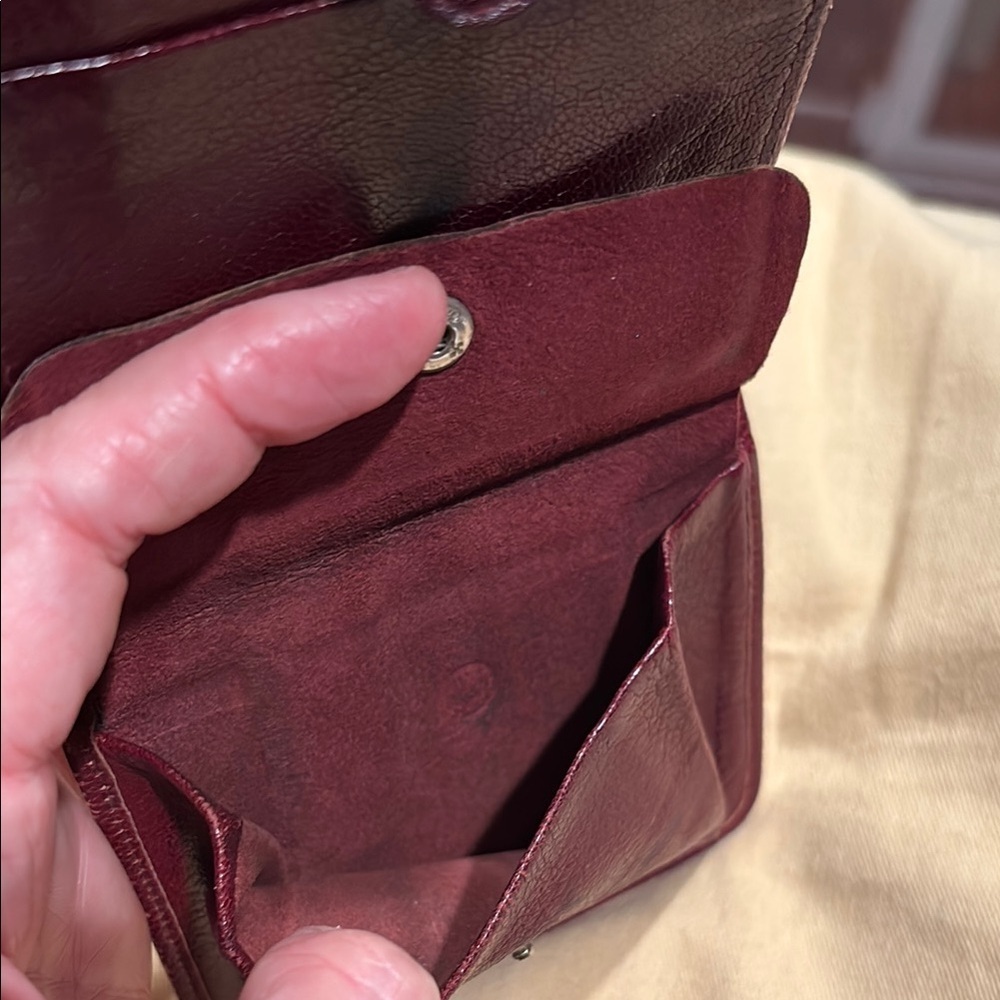 Rare! Christian Dior Red Vintage Trotter Wallet Elegant Compact Design - Picture 5 of 16